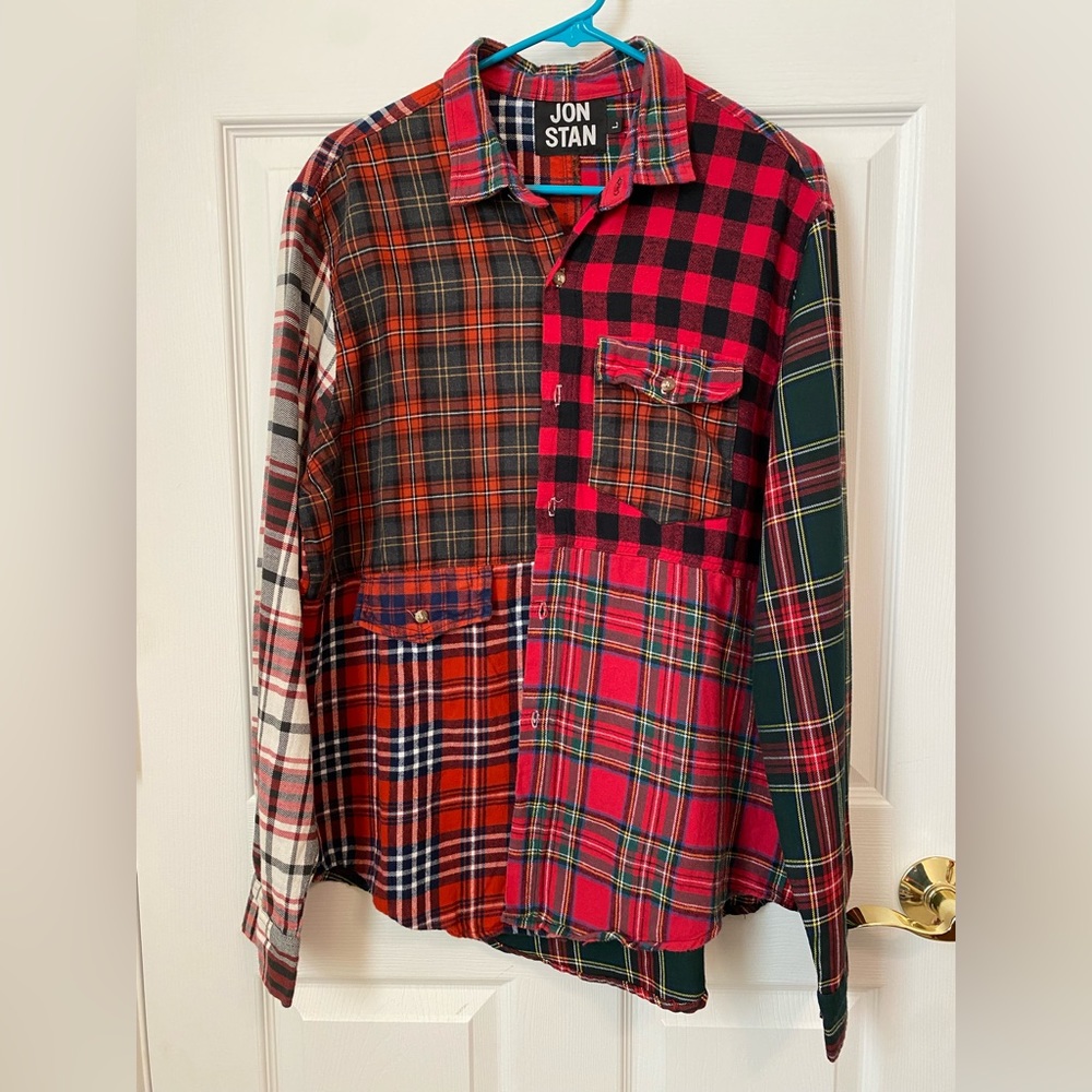 Jon Stan flannel size large
